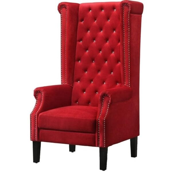 Red Velvet Throne Chair Red Velvet Throne Chair