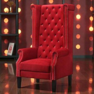 Red Velvet Throne Chair Red Velvet Throne Chair