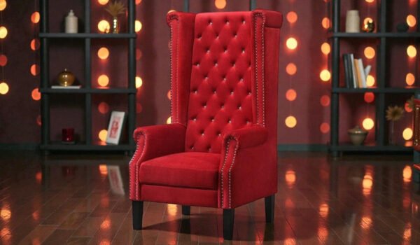 Red Velvet Throne Chair Red Velvet Throne Chair