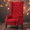 Red Velvet Throne Chair Red Velvet Throne Chair