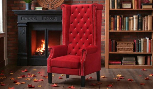 Red Velvet Throne Chair Red Velvet Throne Chair