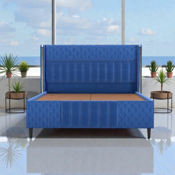Azure Crest Channel Upholstered Bed Azure Crest Channel Upholstered Bed