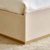 Sereno Luxe Upholstered Bed With Curved Wooden Backrest Sereno Luxe Upholstered Bed With Curved Wooden Backrest