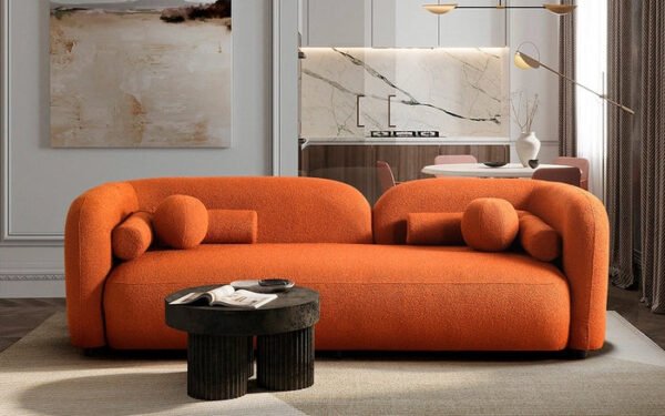 Arden Curve Luxe Upholstered 3- Seater Sofa Arden Curve Luxe Upholstered 3- Seater Sofa