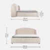 Aria Curve Luxury Upholstered Bed Aria Curve Luxury Upholstered Bed