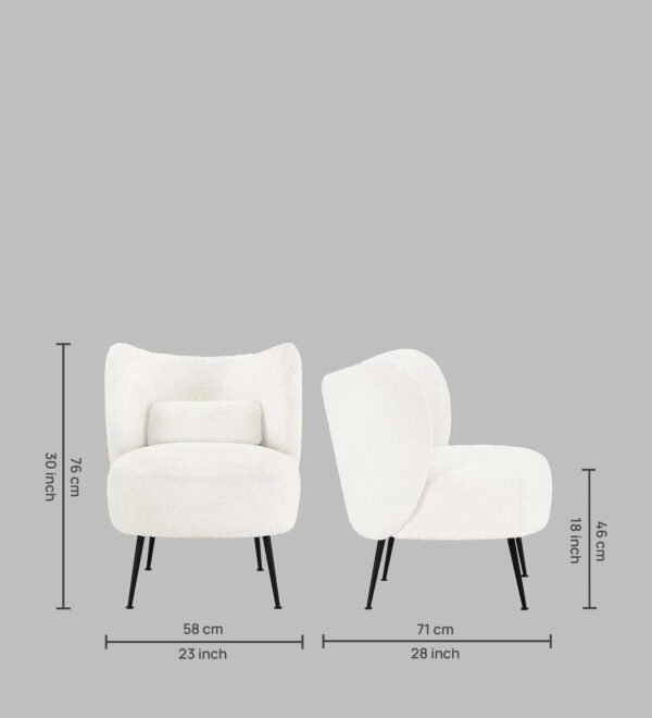 Aria Boucle Accent Lounge Chair