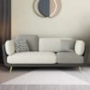 Aurelio Dual-tone Luxury Fabric Sofa 2 Seater