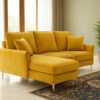Aurora Mustard Luxe L-shape Sofa Aurora Mustard Luxe L-shape Sofa