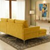 Aurora Mustard Luxe L-shape Sofa Aurora Mustard Luxe L-shape Sofa