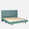 Aurora Tufted Uphoistered Bed With Winged Headboard