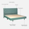 Aurora Tufted Uphoistered Bed With Winged Headboard Aurora Tufted Uphoistered Bed With Winged Headboard