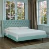 Aurora Tufted Uphoistered Bed With Winged Headboard
