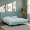 Aurora Tufted Uphoistered Bed With Winged Headboard Aurora Tufted Uphoistered Bed With Winged Headboard