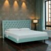 Aurora Tufted Uphoistered Bed With Winged Headboard