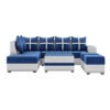 Azure Grid Modular L-shape Sofa