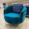 Azure Luxe Velvet Accent Chair