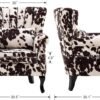 Black And White Wingbck Accent Chair Black And White Wingbck Accent Chair