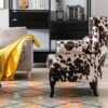 Black And White Wingbck Accent Chair Black And White Wingbck Accent Chair