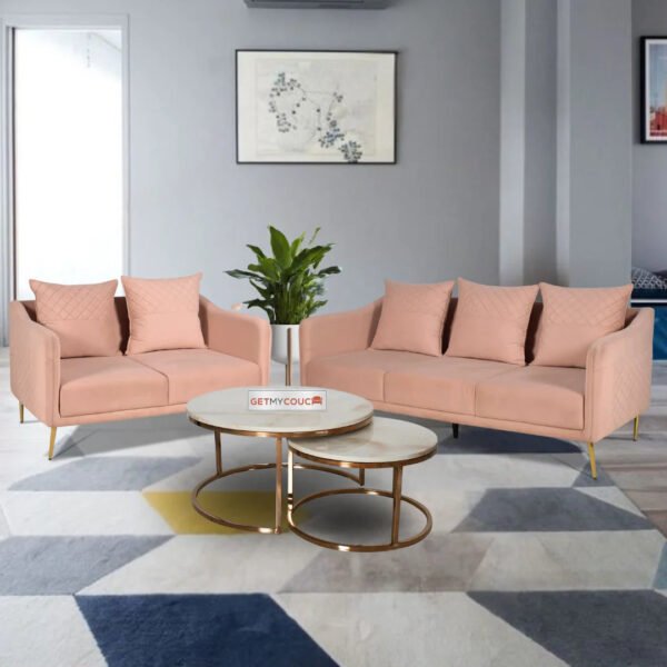 Blush Haven Upholstered Sofa Set Blush Haven Upholstered Sofa Set