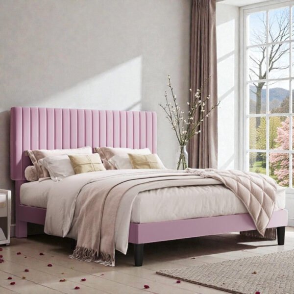 Blush Line Upholstered Bed Blush Line Upholstered Bed