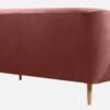 Blush Haven Tufted Fabric 3-seater Sofa