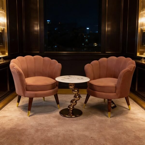 CLARA SHELL LUXURY ACCENT CHAIR - Set of 2 CLARA SHELL LUXURY ACCENT CHAIR - Set of 2