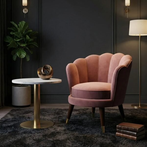 CLARA SHELL LUXURY ACCENT CHAIR - Set of 2 CLARA SHELL LUXURY ACCENT CHAIR - Set of 2
