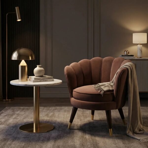 CLARA SHELL LUXURY ACCENT CHAIR - Set of 2 CLARA SHELL LUXURY ACCENT CHAIR - Set of 2