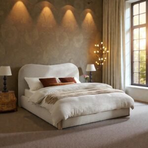 Clouda Soft-curve Upholstered Bed Clouda Soft-curve Upholstered Bed