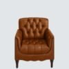 Imperial Chesterfied Tufted Leather Armchair