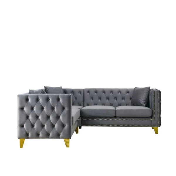 Imperial Grey Chestifield Sectional