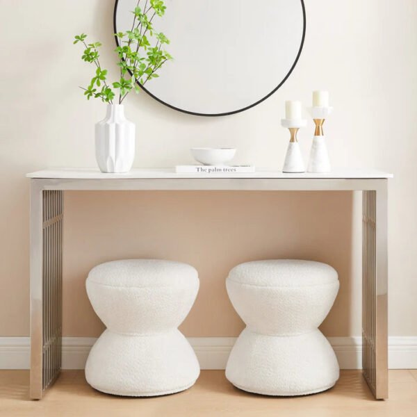 Ivory Orbit 360° Swivel Ottoman Ivory Orbit 360° Swivel Ottoman