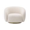Ivory Orbit Accent Chair