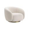 Ivory Orbit Accent Chair