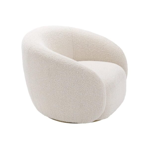Ivory Orbit Accent Chair