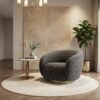 Ivory Orbit Accent Chair