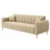 Linea Luxe Channel-tufted Upholstered Sofa Set