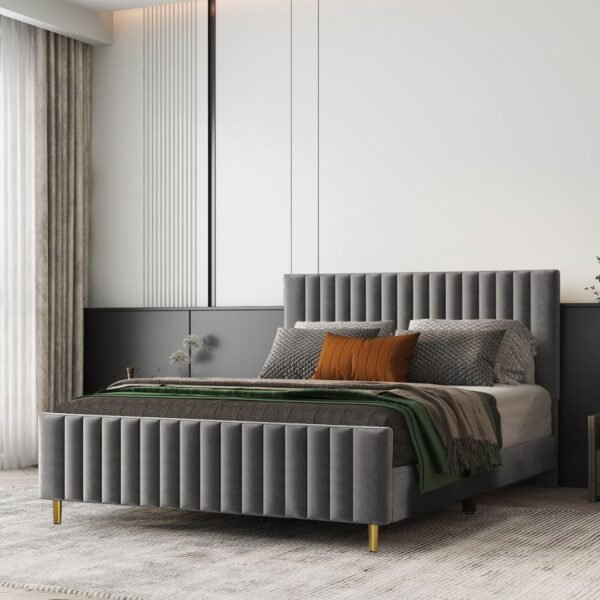 Linea Luxe Channel Upholstered Bed Linea Luxe Channel Upholstered Bed