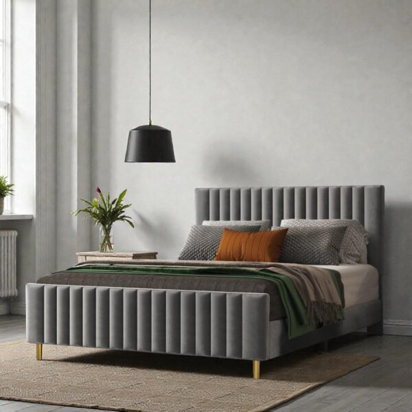 Linea Luxe Channel Upholstered Bed Linea Luxe Channel Upholstered Bed