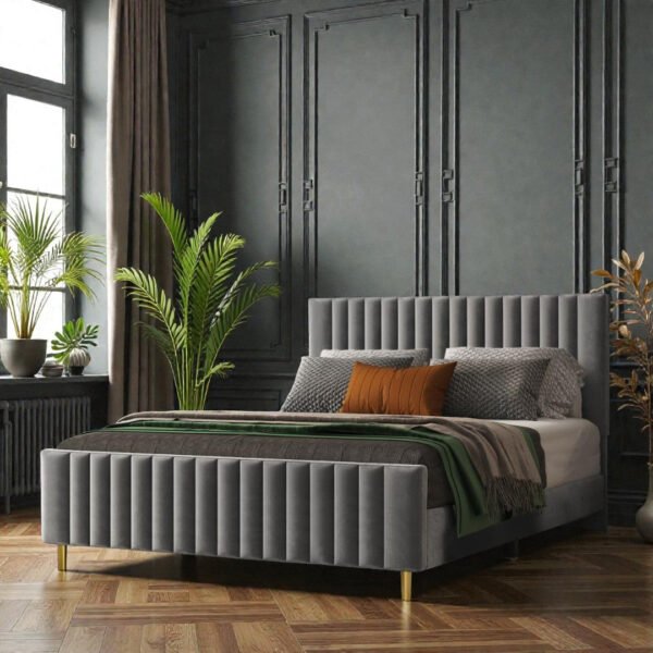 Linea Luxe Channel Upholstered Bed Linea Luxe Channel Upholstered Bed