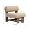Luna Contemporary Wooden Frame Lounge Chair Luna Contemporary Wooden Frame Lounge Chair