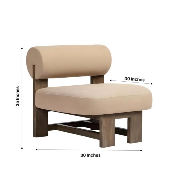 Luna Contemporary Wooden Frame Lounge Chair Luna Contemporary Wooden Frame Lounge Chair