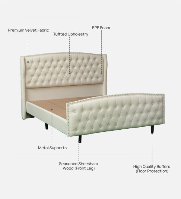 Luxe Chesterfield Upholstered Bed Luxe Chesterfield Upholstered Bed