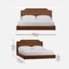 Milano Panel Tufted Bed Milano Panel Tufted Bed