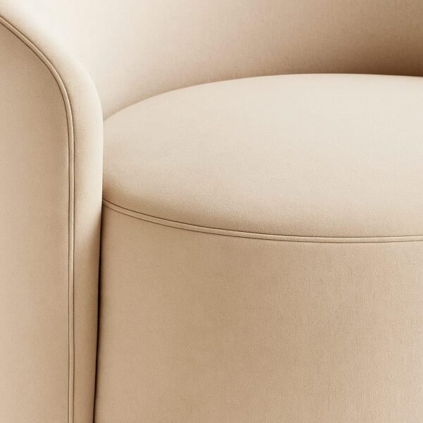 Modern Curved Back Puffy Seat