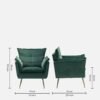 Modern Plush Velvet Accent Chair Modern Plush Velvet Accent Chair