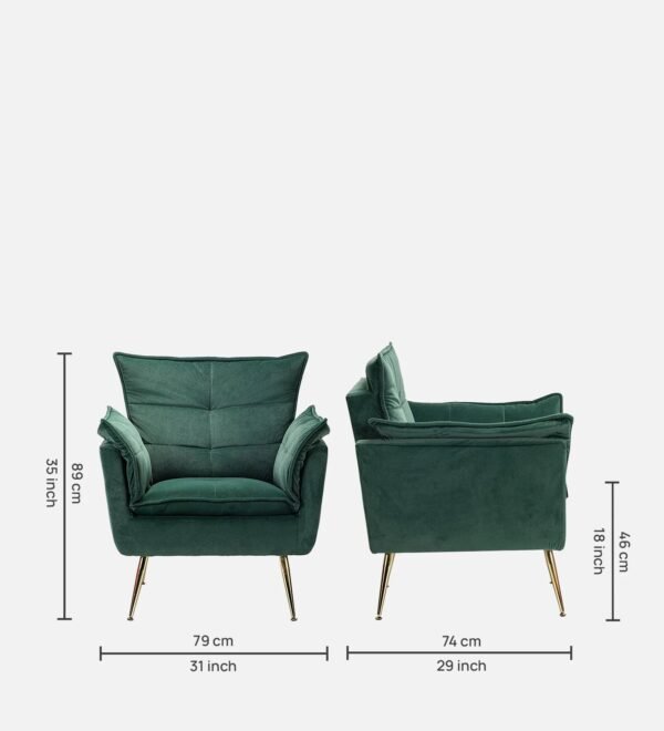 Modern Plush Velvet Accent Chair Modern Plush Velvet Accent Chair