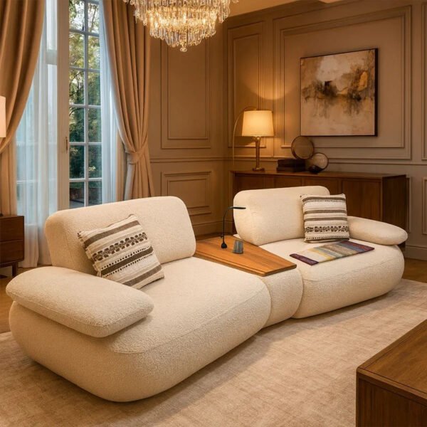 Modo Duo Modular Upholstered Sofa With Center Table Modo Duo Modular Upholstered Sofa With Center Table