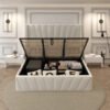 Monaco Geometric Luxe Upholstered Bed