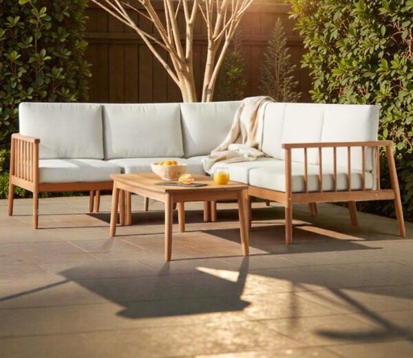 Nordic Haven Wooden Frame Sofa Set Nordic Haven Wooden Frame Sofa Set